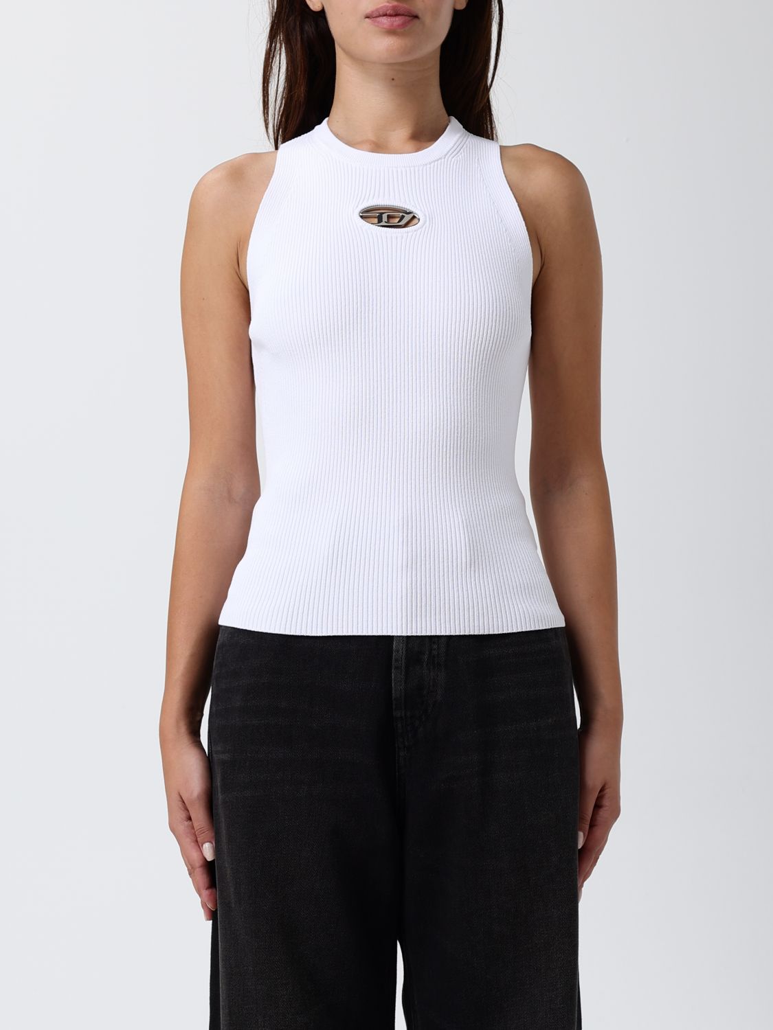 Diesel Top  Woman Color White In White