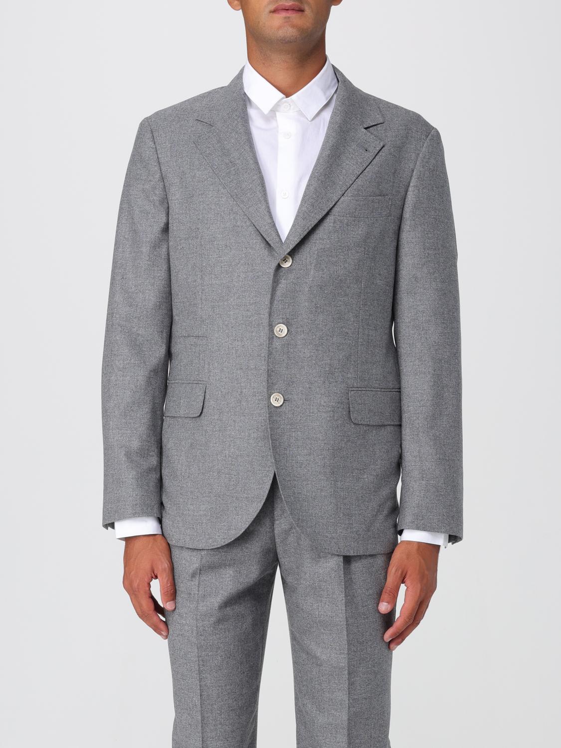 Brunello Cucinelli Blazer Men Color Grey In Gray