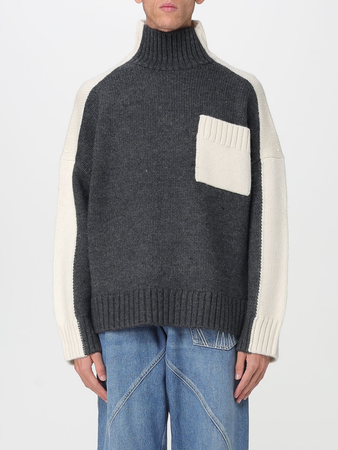 Jw Anderson Cardigan  Men Color Grey In Green