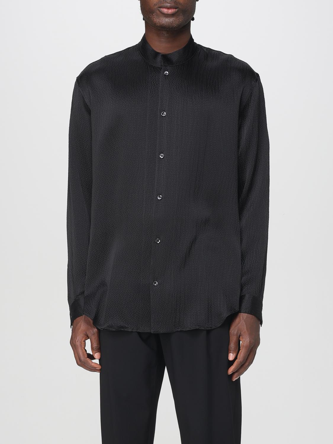 Giorgio Armani Shirt  Men Color Black In Black