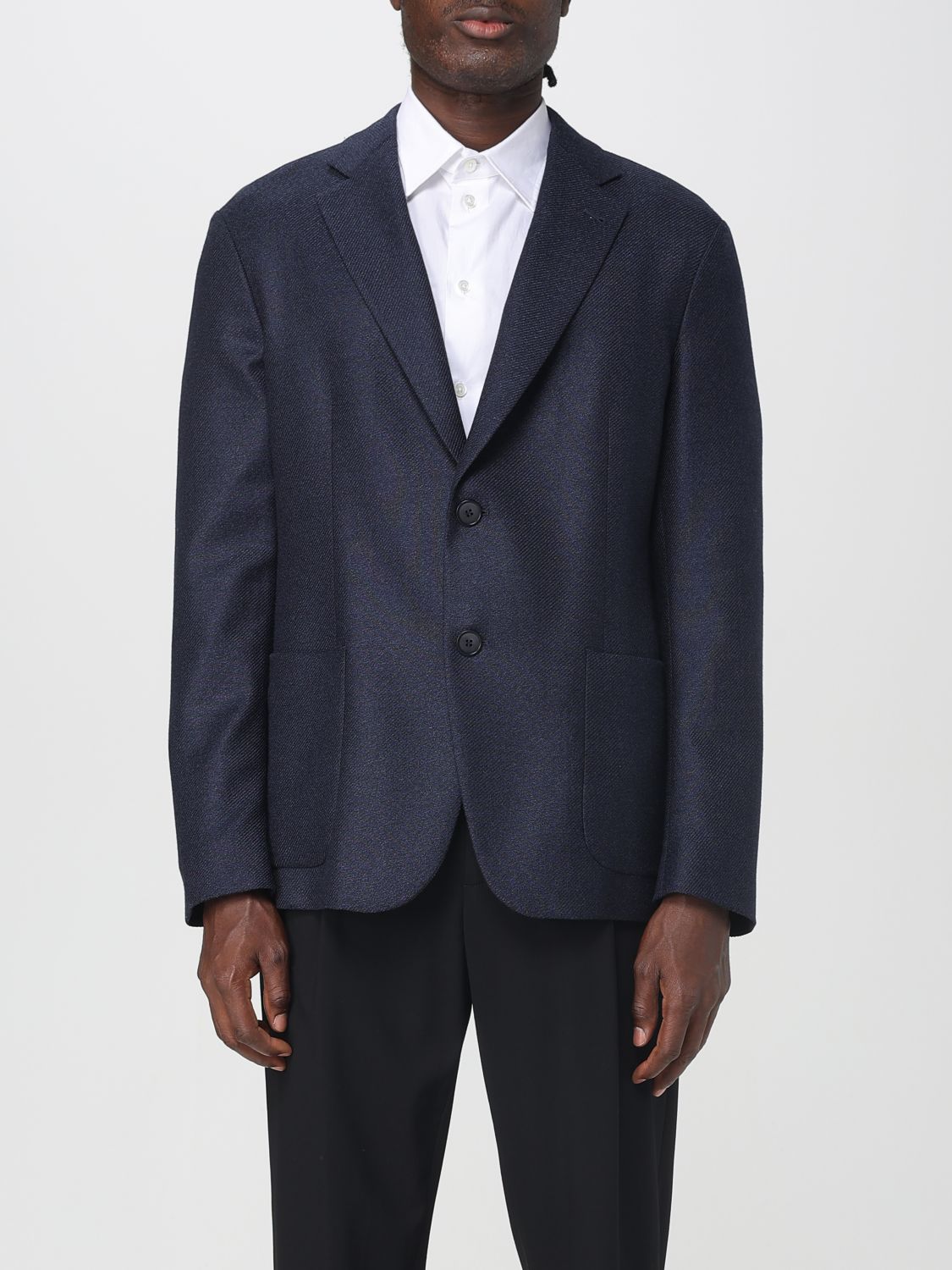 Giorgio Armani Jacket  Men Color Blue In Blue
