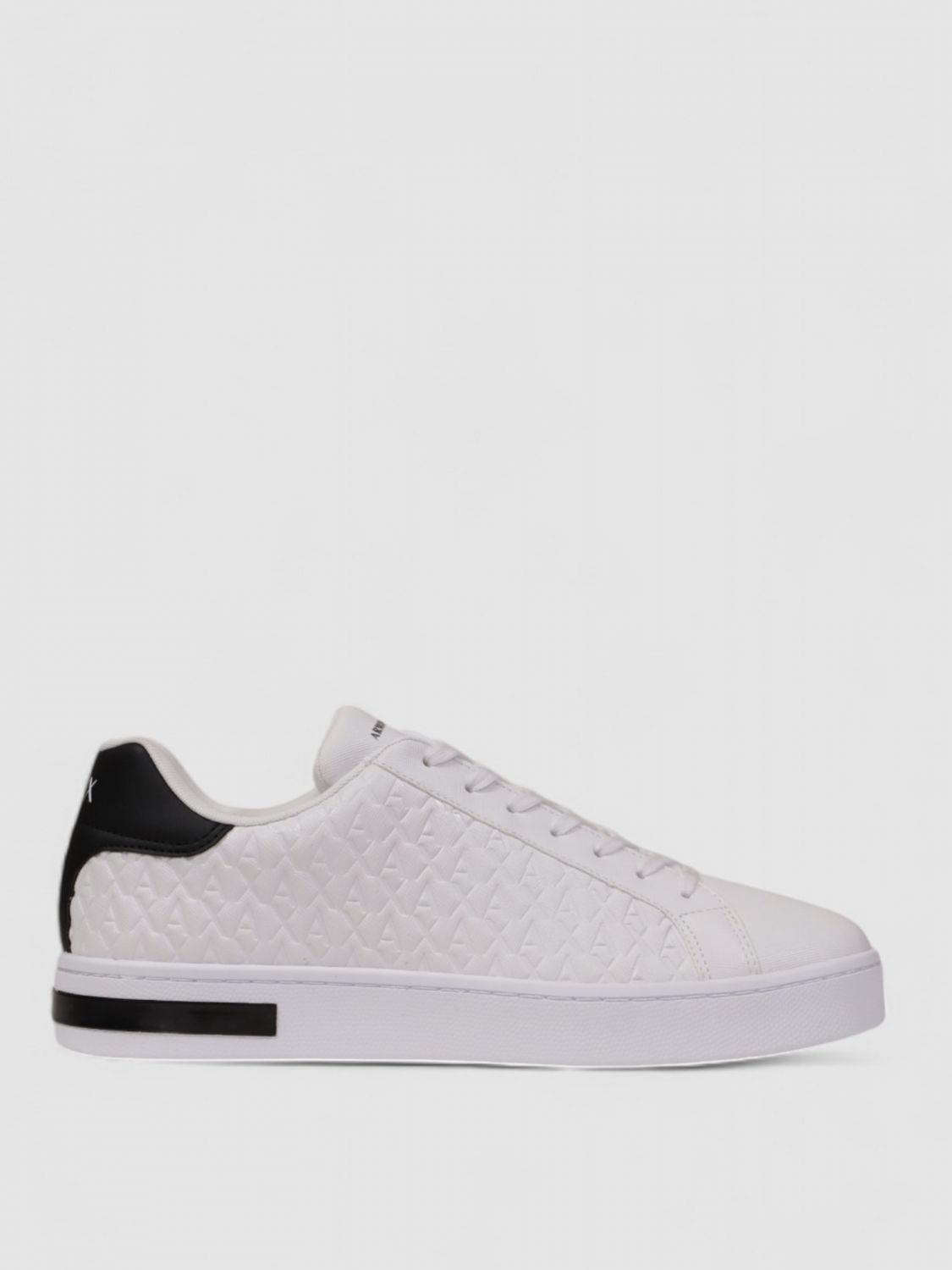 Armani Exchange Quilted Sneakers In White