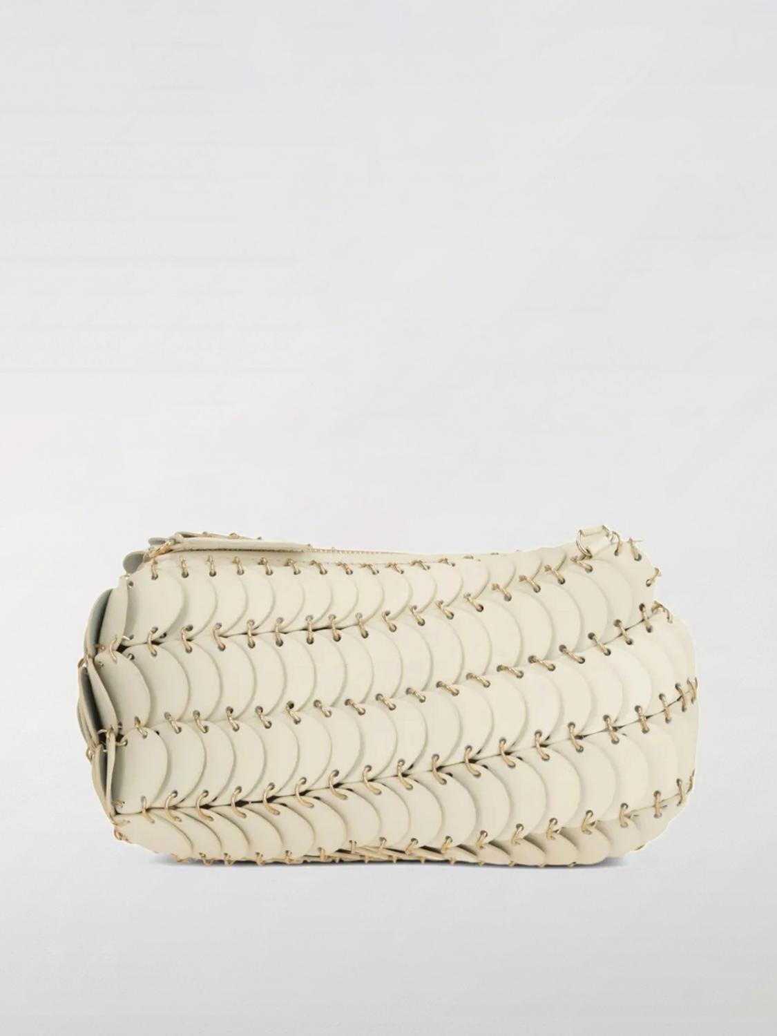 Rabanne Paco Shoulder Bag In White