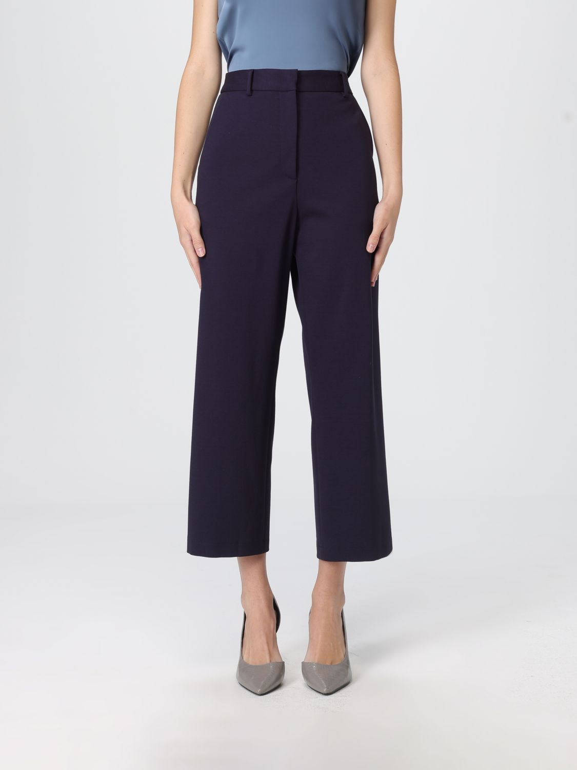 Liviana Conti Pants Woman Color Blue In Blue