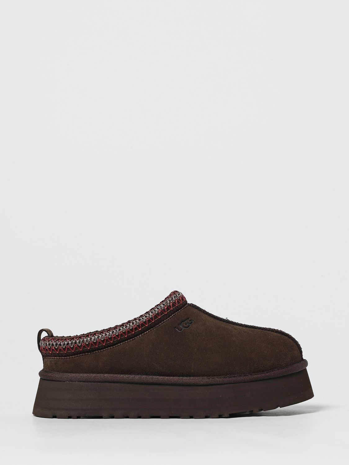 Ugg Tazz Ii Embroidered Shearling Slippers In Brown