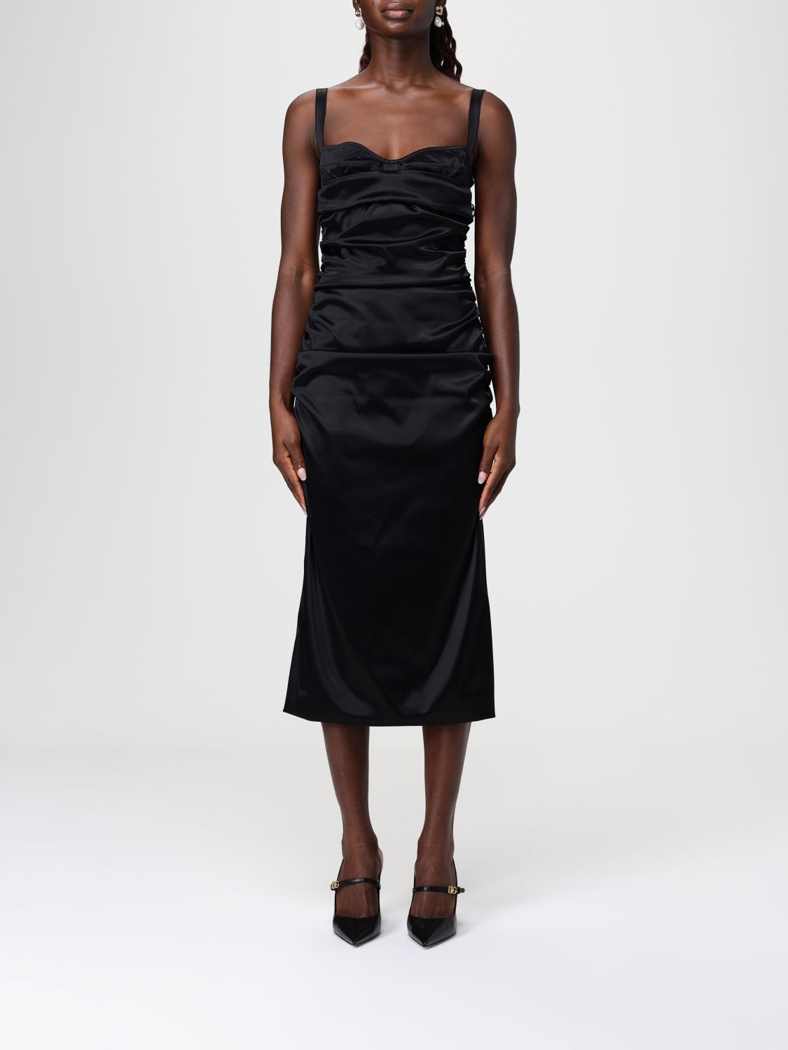 Dolce & Gabbana Dress  Woman Color Black In Black