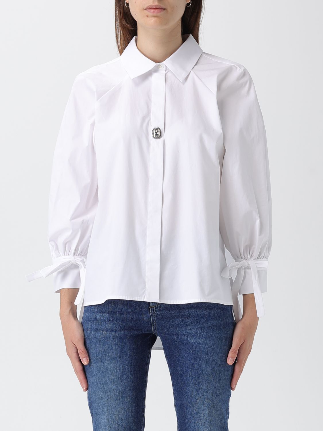 Liu •jo Shirt Liu Jo Woman Color White In Animal Print