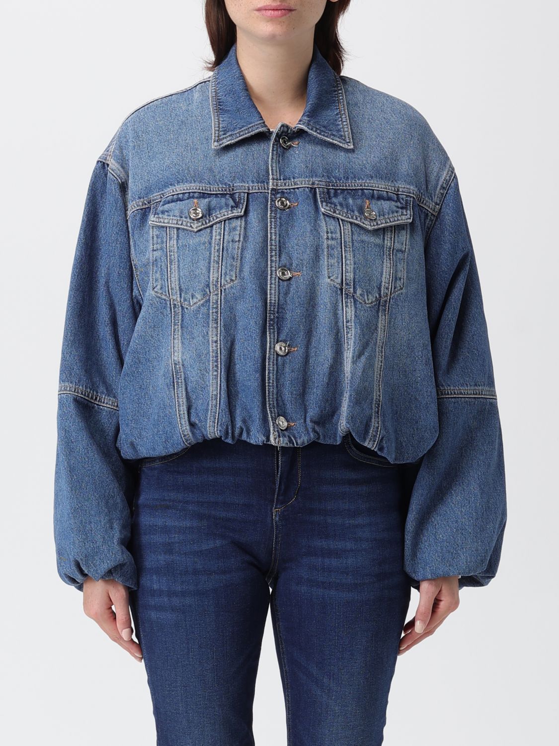 Liu •jo Jacket Liu Jo Woman Color Blue In Blue