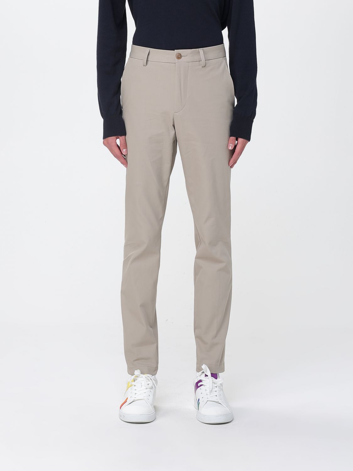 Hugo Boss Pants Boss Men Color Beige In Gray