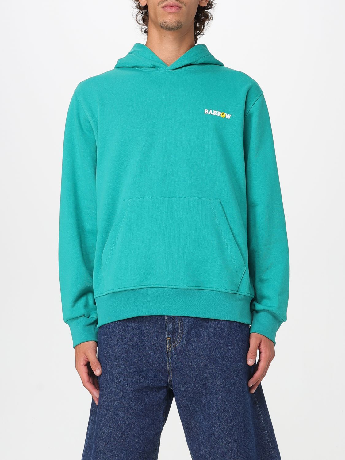 Barrow Unisex Hooded Sweatshirt Featuring Graphic Design In Green