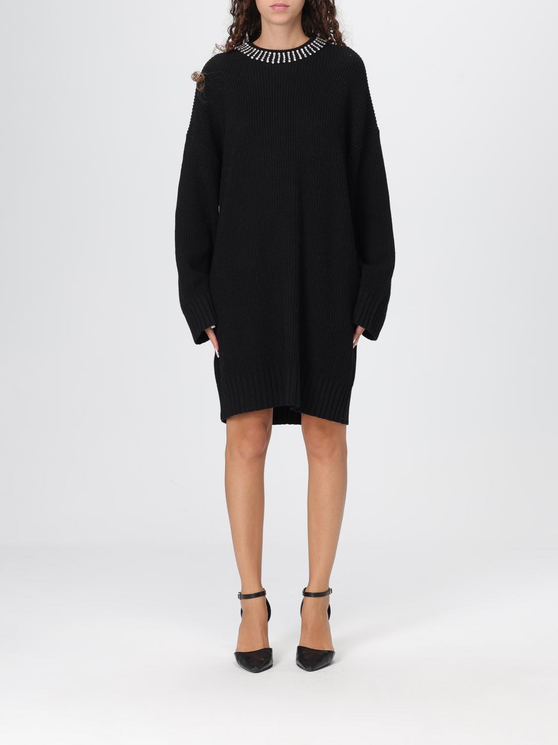 Pinko Dress Woman Color Black In Black