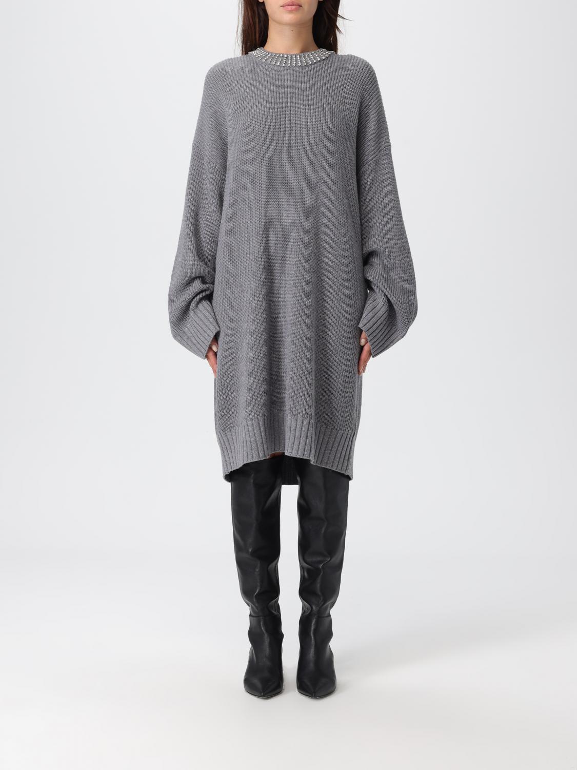 Pinko Dress Woman Color Grey In Gray