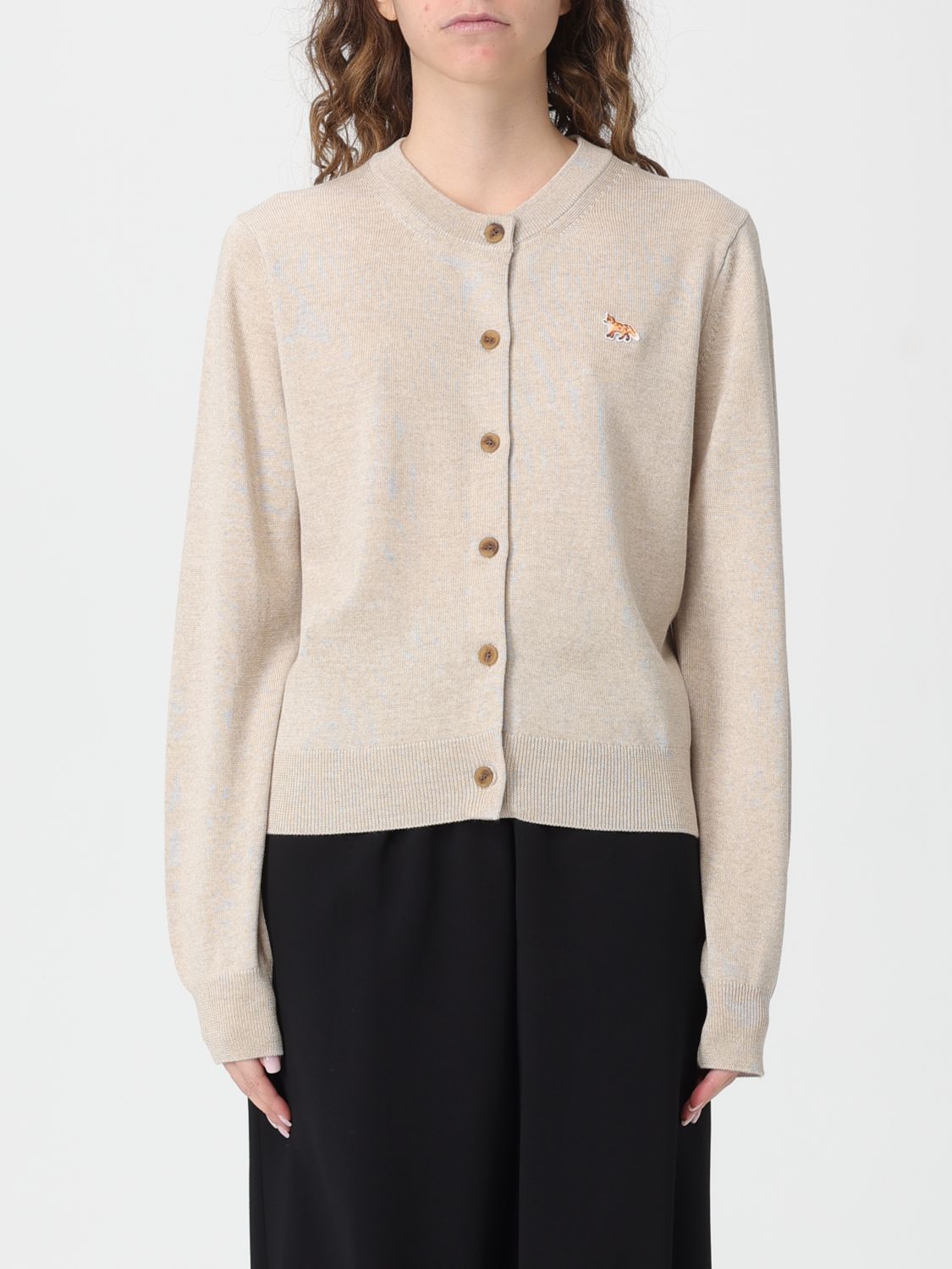 Maison Kitsuné Sweater Woman Color Beige In Sand