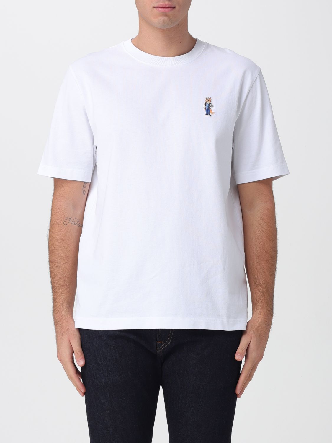 Maison Kitsuné Cotton T Shirts In White