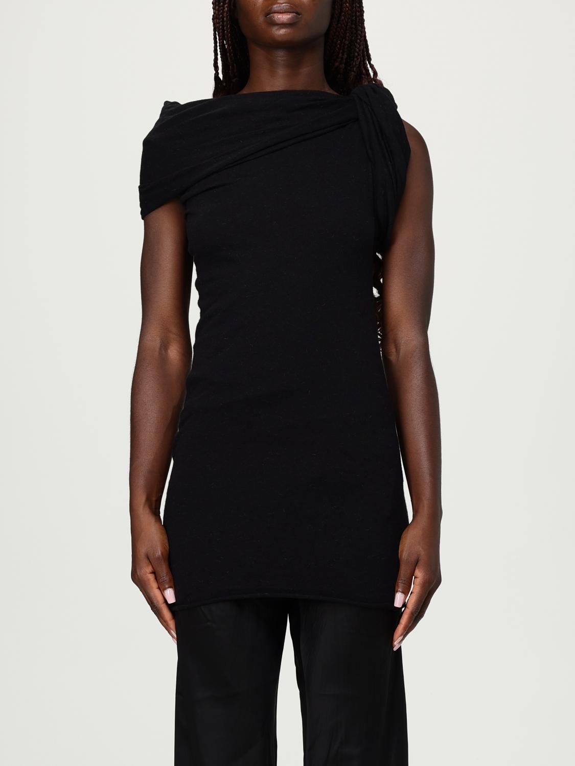 Rick Owens Top Woman Color Black In Black