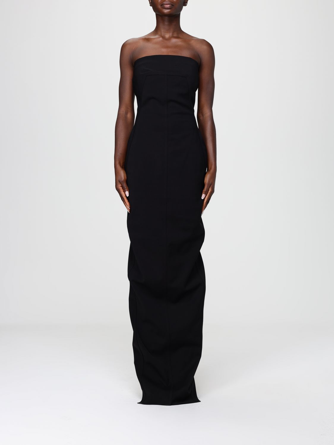 Rick Owens Dress Woman Color Black In Black