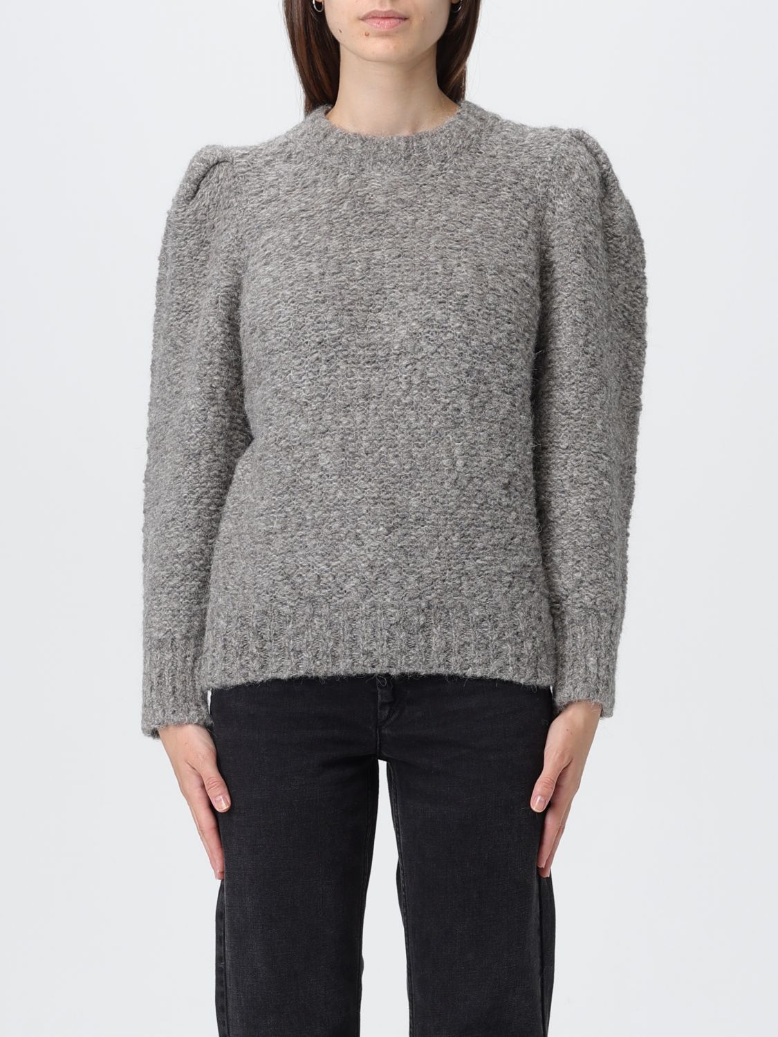 Isabel Marant Emma Wool Pullover In Gray