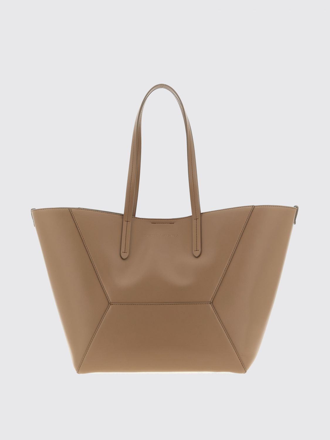 Brunello Cucinelli Bc Duo Panelled Shoulder Bag In Neutral