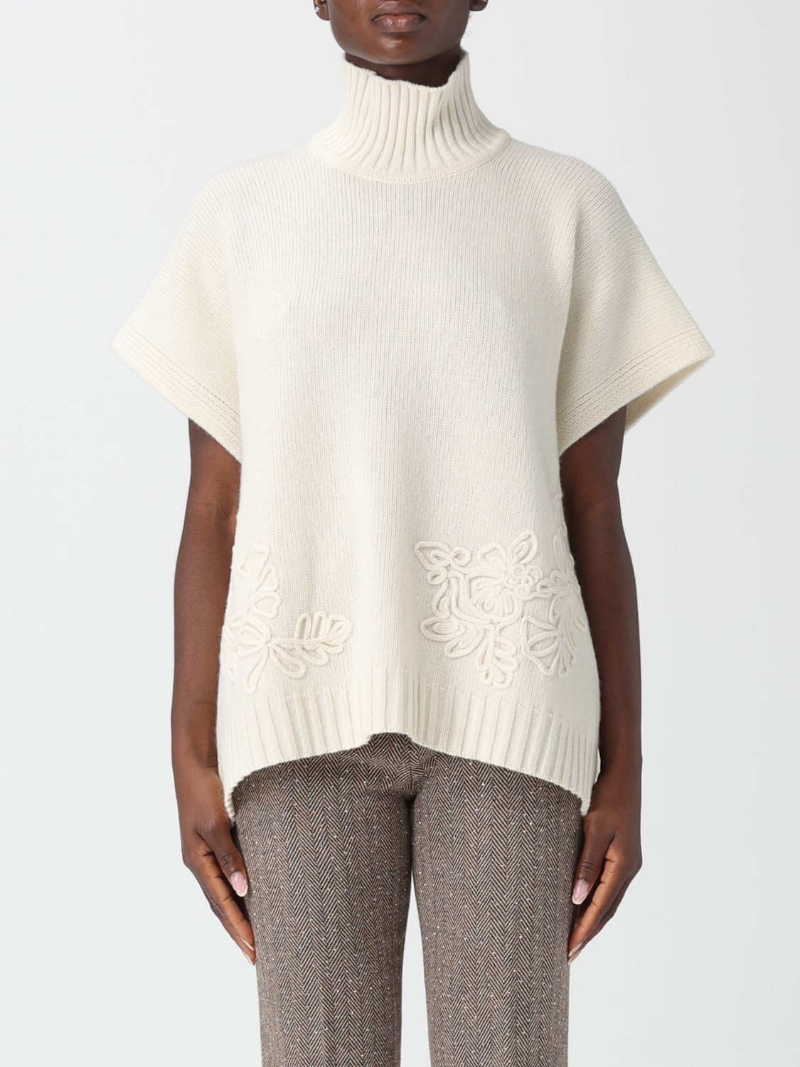 Ermanno Firenze Sweater  Woman Color Beige In Neutral