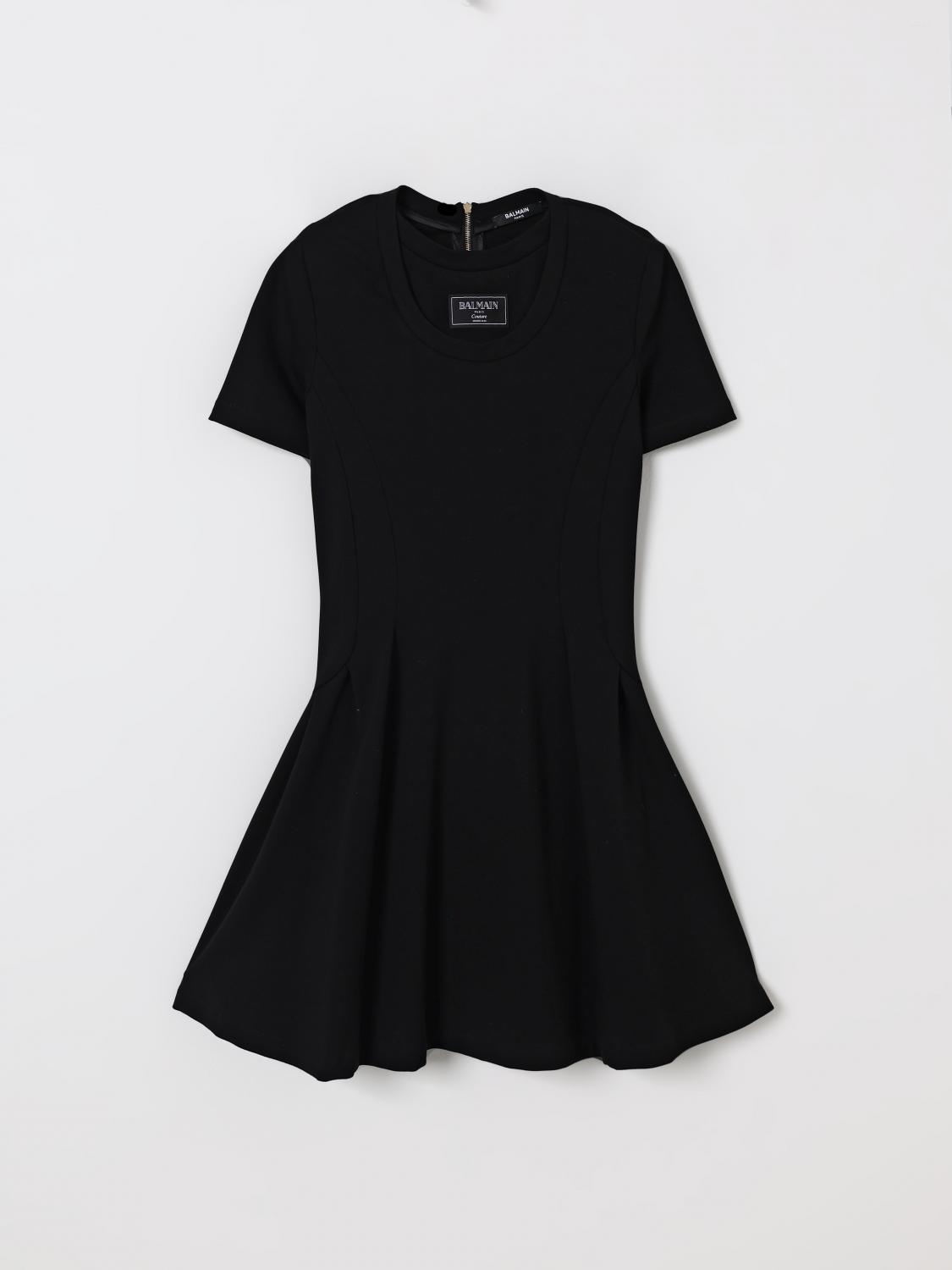 Balmain Mädchen Schwarz Dress Kids Color