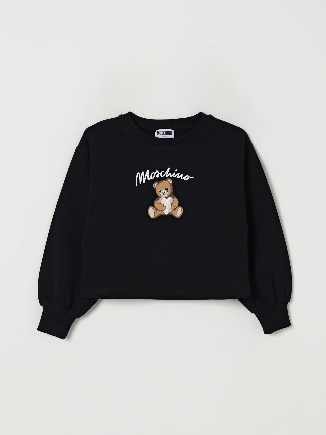 Moschino Teddy Bear-print Sweater In Black
