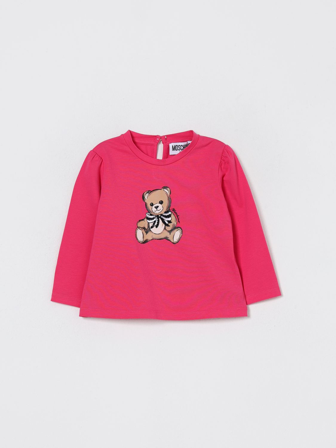 Moschino Babies' T-shirt Kids Color Fuchsia In Pink
