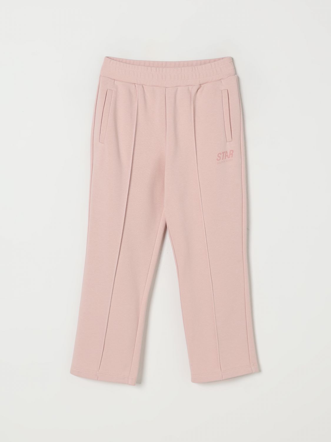 Golden Goose Star-embroidered Panelled Trousers In Pink