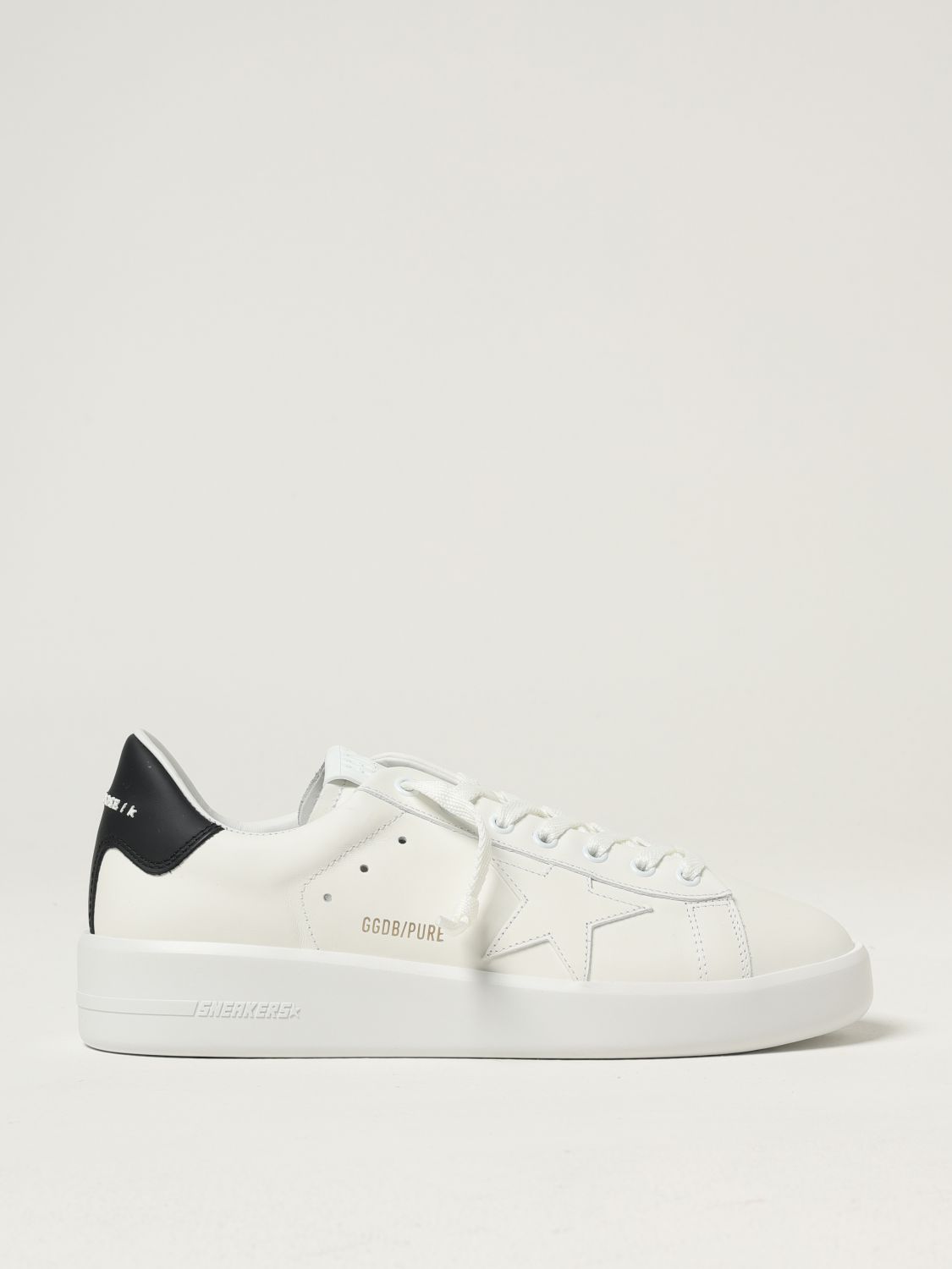 Golden Goose White Leather Pure Star Sneakers In White