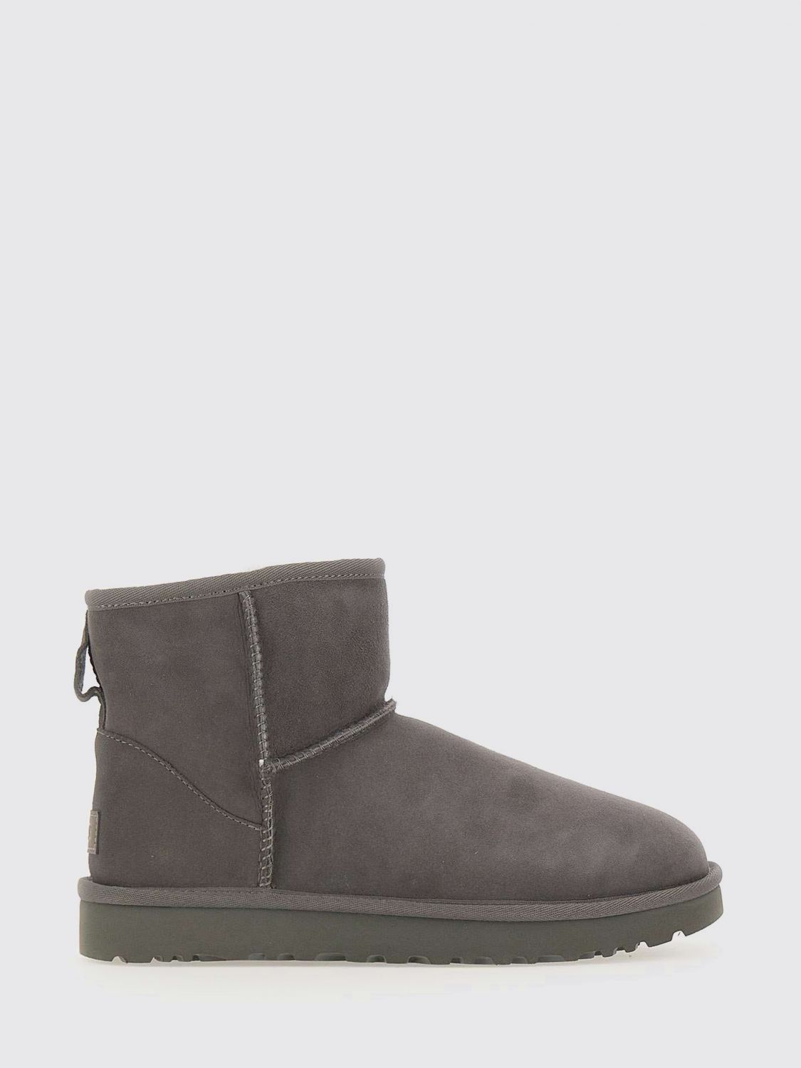 Ugg Classic Mini Ii Sheepskin Leather Boots In Gray