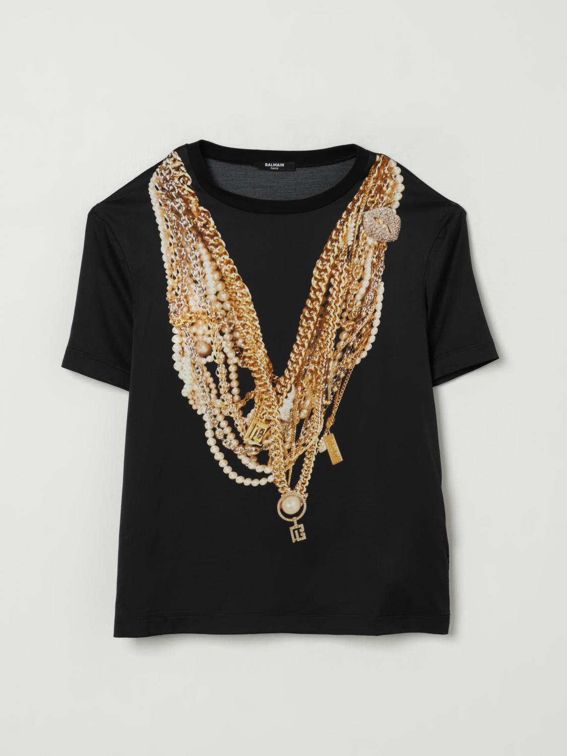 Balmain T-shirt Kids Color Black In Black