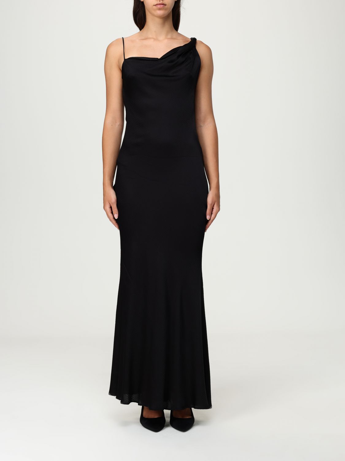 Twinset Dress Woman Color Black In Black