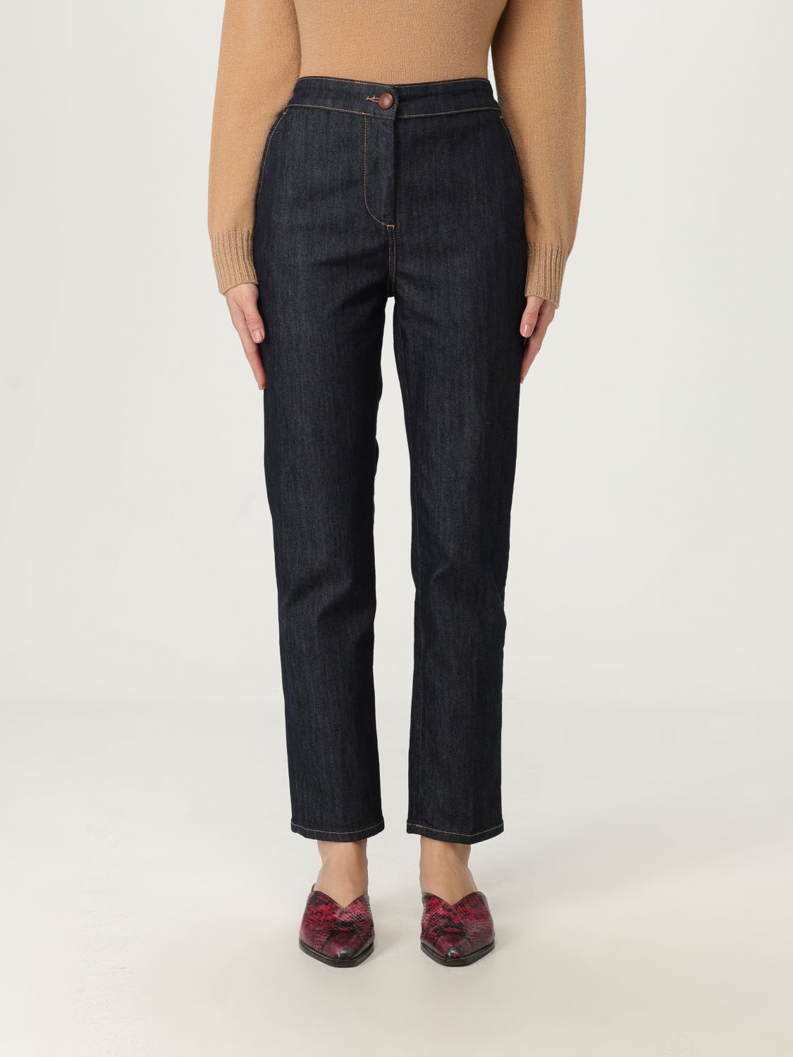 Liu •jo Pants Liu Jo Woman Color Denim In Blue