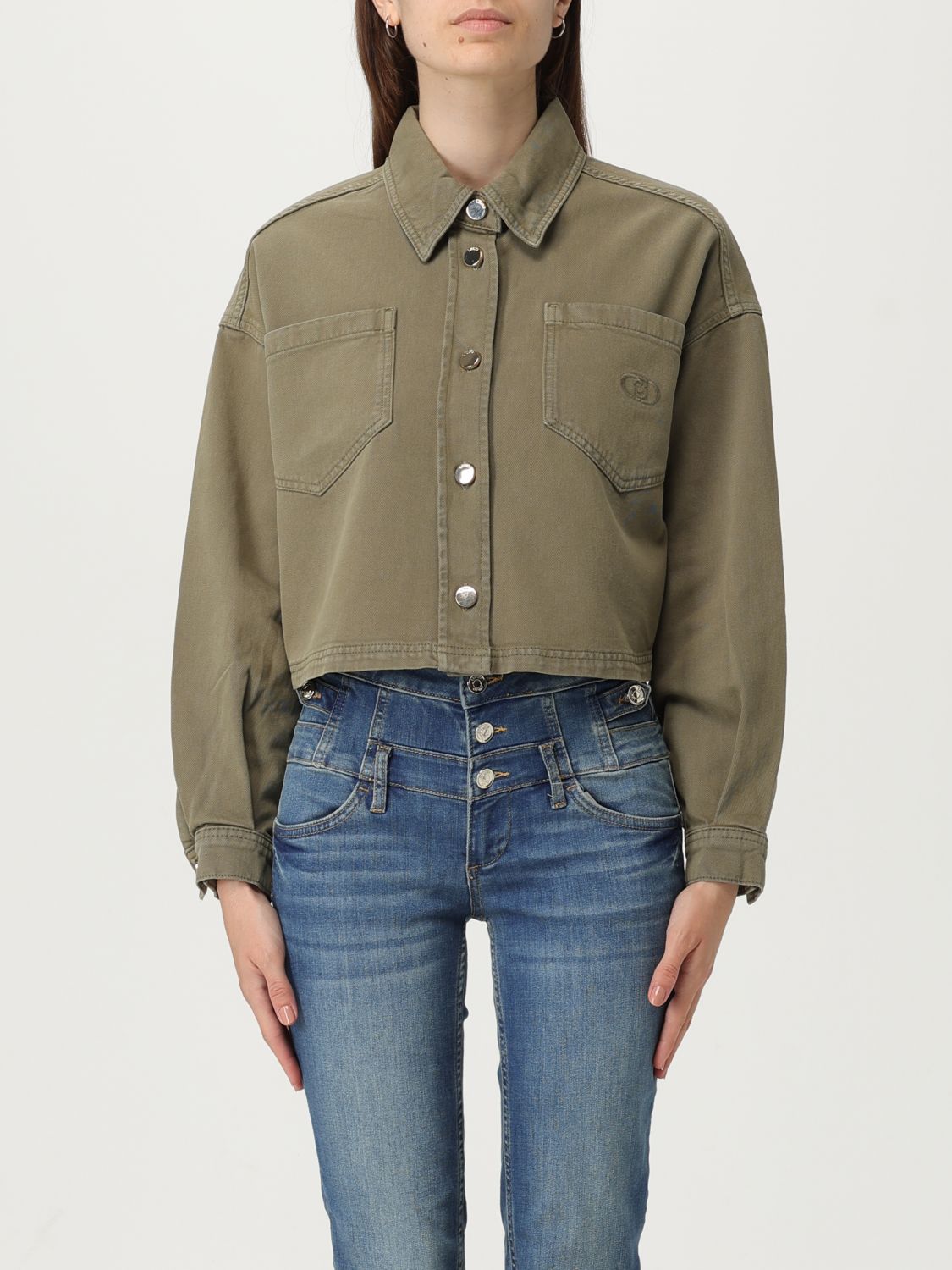 Liu •jo Jacket Liu Jo Woman Color Green In Green