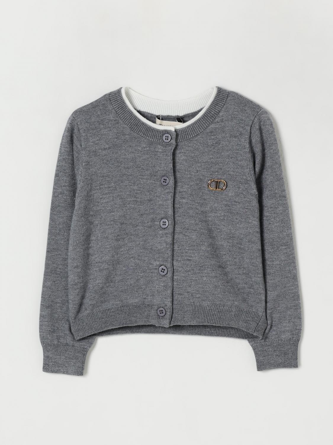 Twinset Sweater Kids Color Grey In Gray