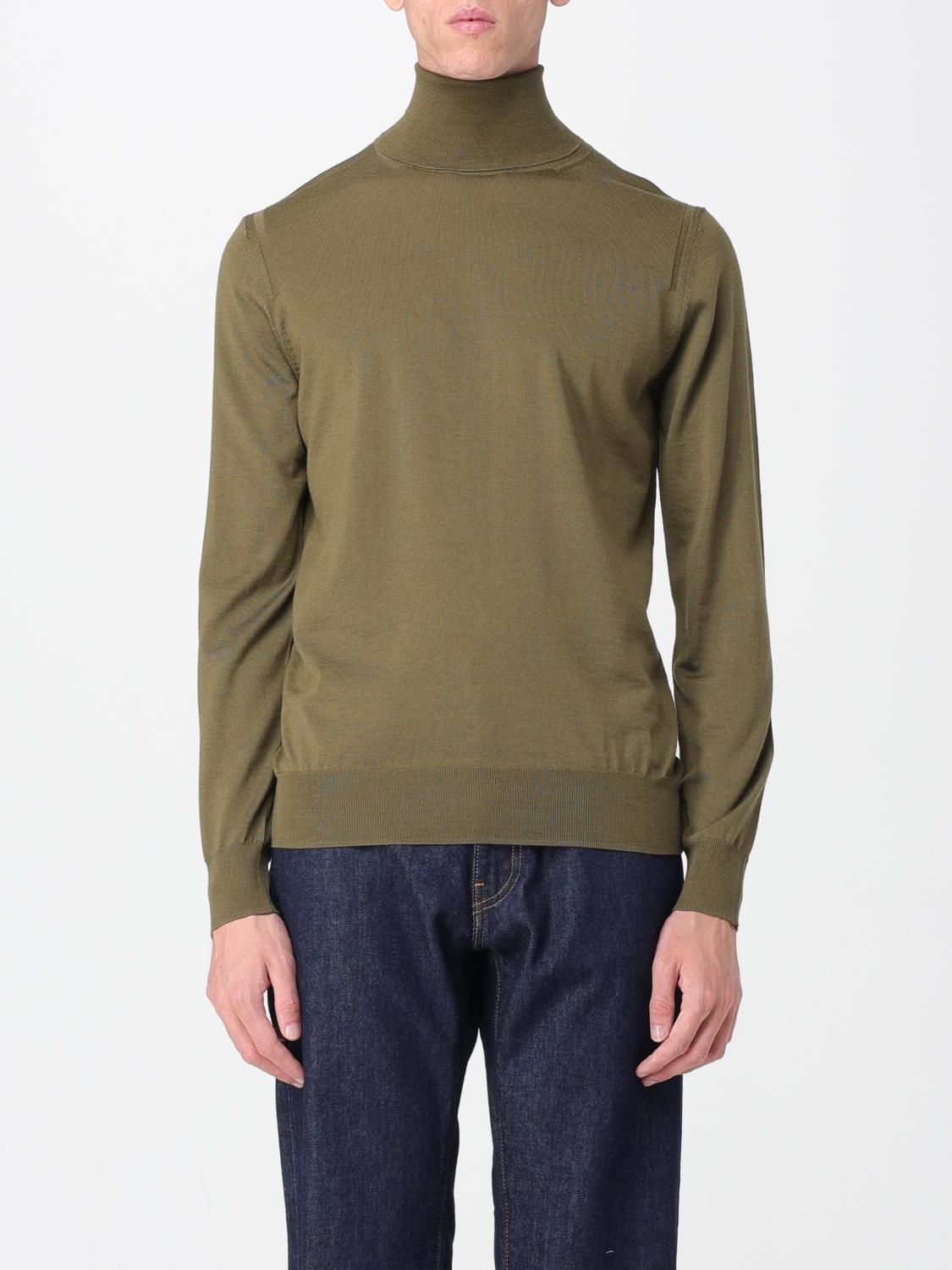 Paolo Pecora Turtleneck Wool Sweater In Green