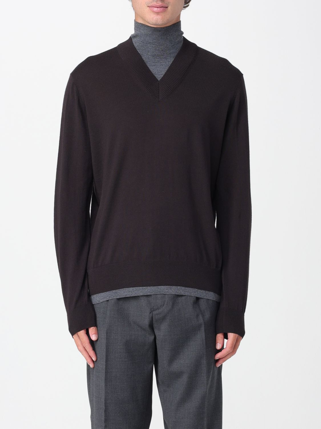 Paolo Pecora Sweater Men Color Brown In Brown
