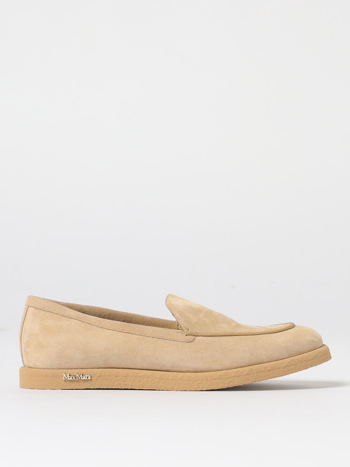 Max Mara Loafers  Woman Color Beige In Neutral