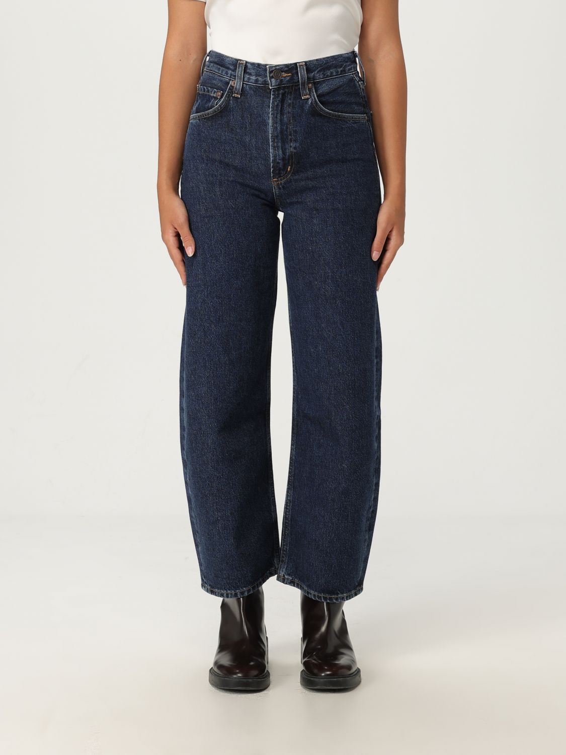 Agolde Harper Petite Jeans 29 Reissue In Blue