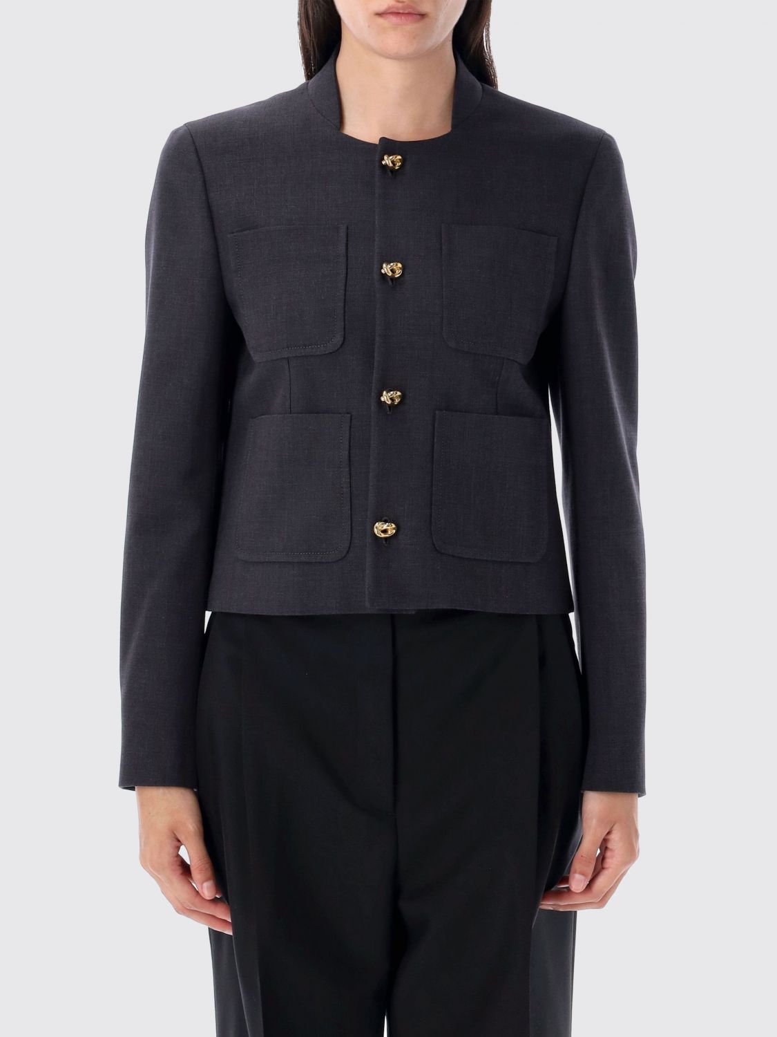 Bottega Veneta Jacket  Woman Color Grey In Gray
