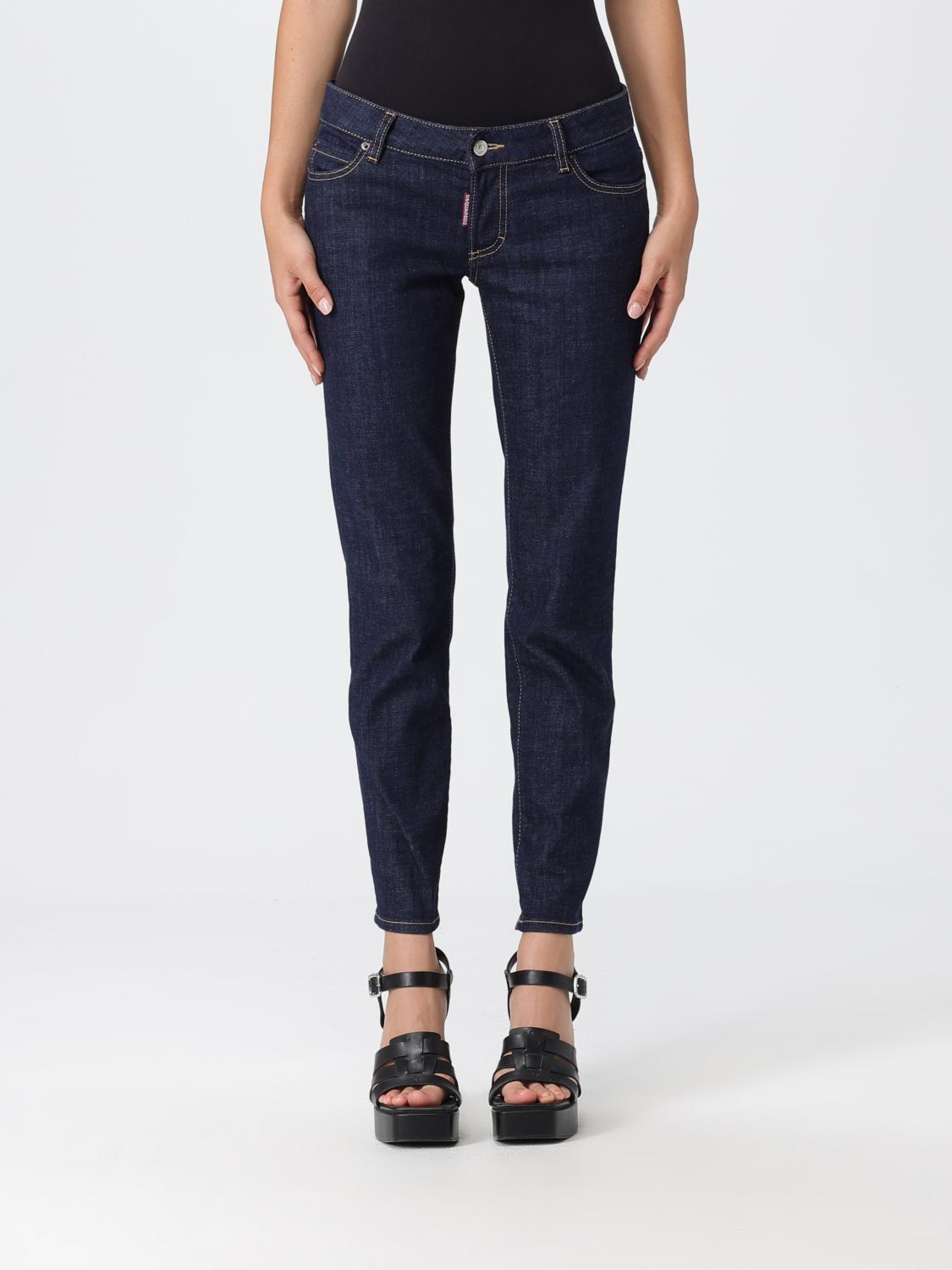 Dsquared2 Slim Tapered Denim Pants In Blue