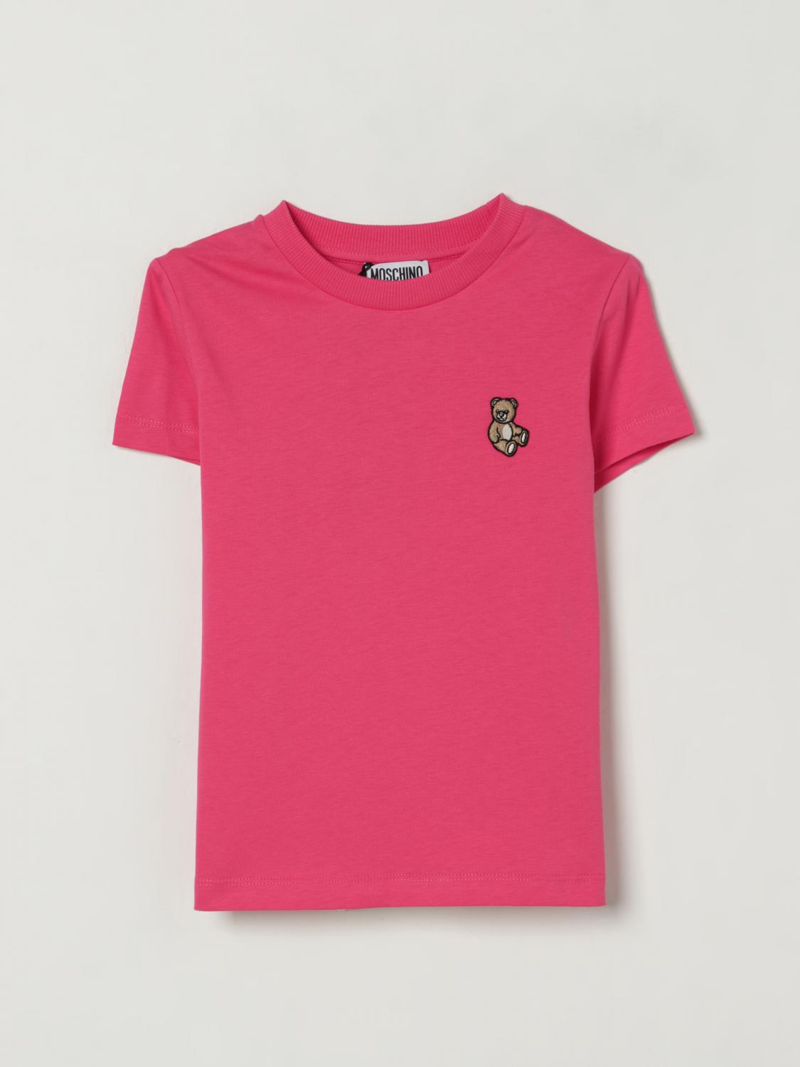Moschino T-shirt Kids Color Raspberry In Pink
