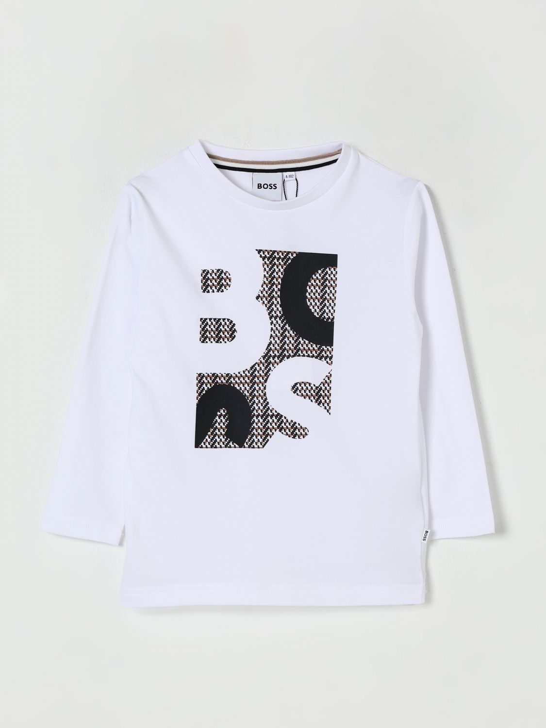 Hugo Boss T-shirt Boss Kids Color White In White