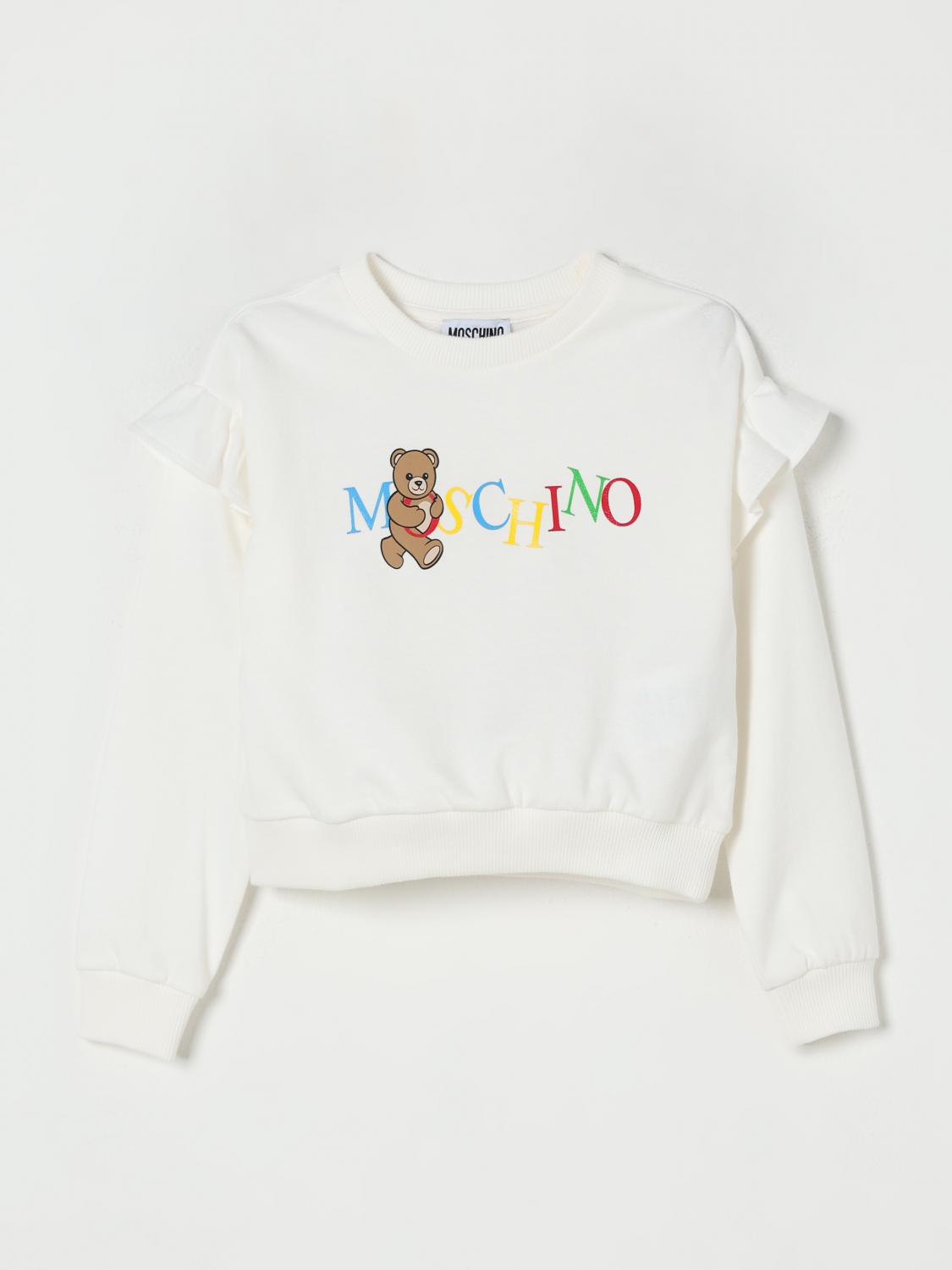 Moschino Sweater Kids Color White In White