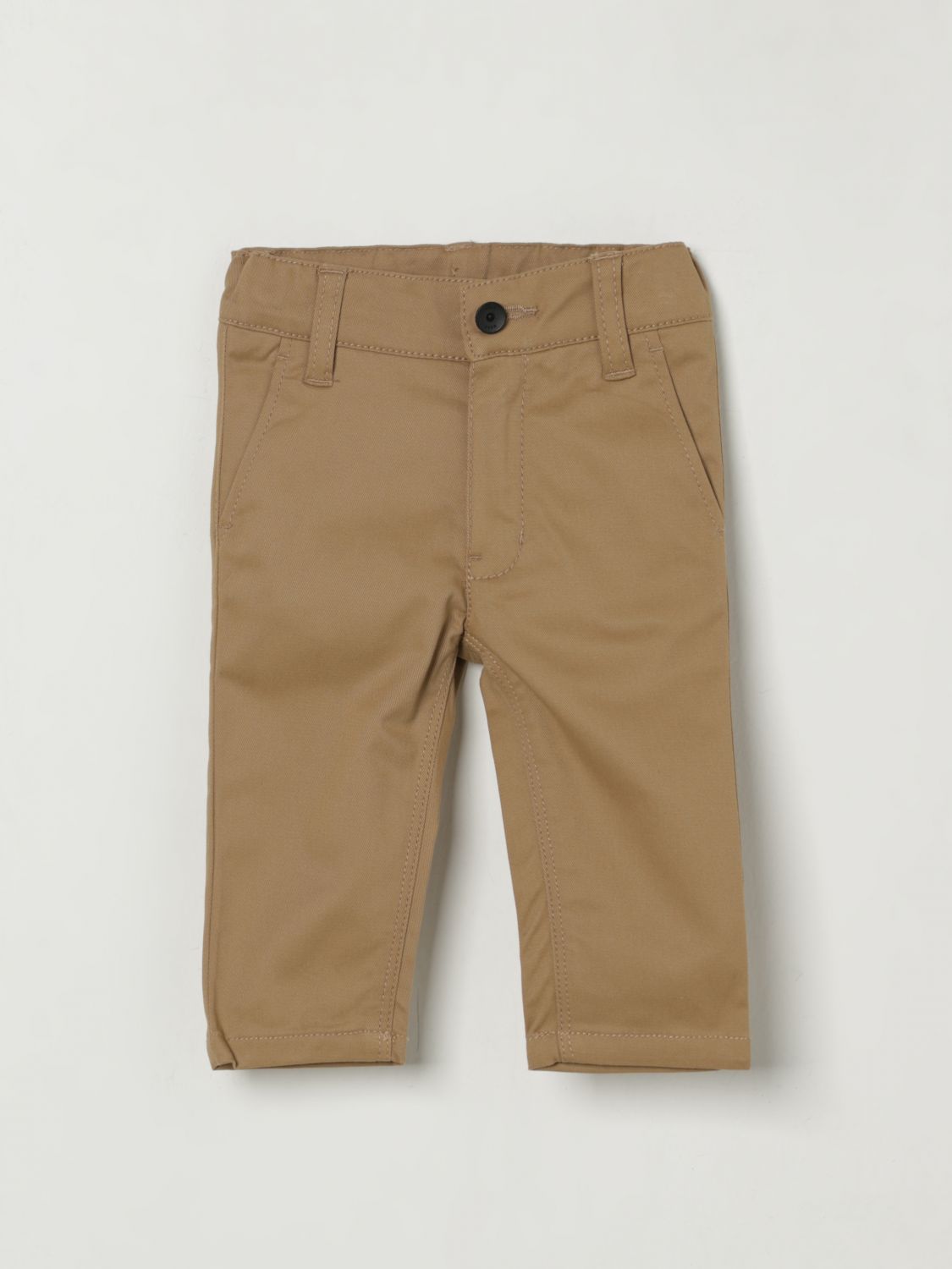 Hugo Boss Pants Boss Kids Color Biscuit In Brown