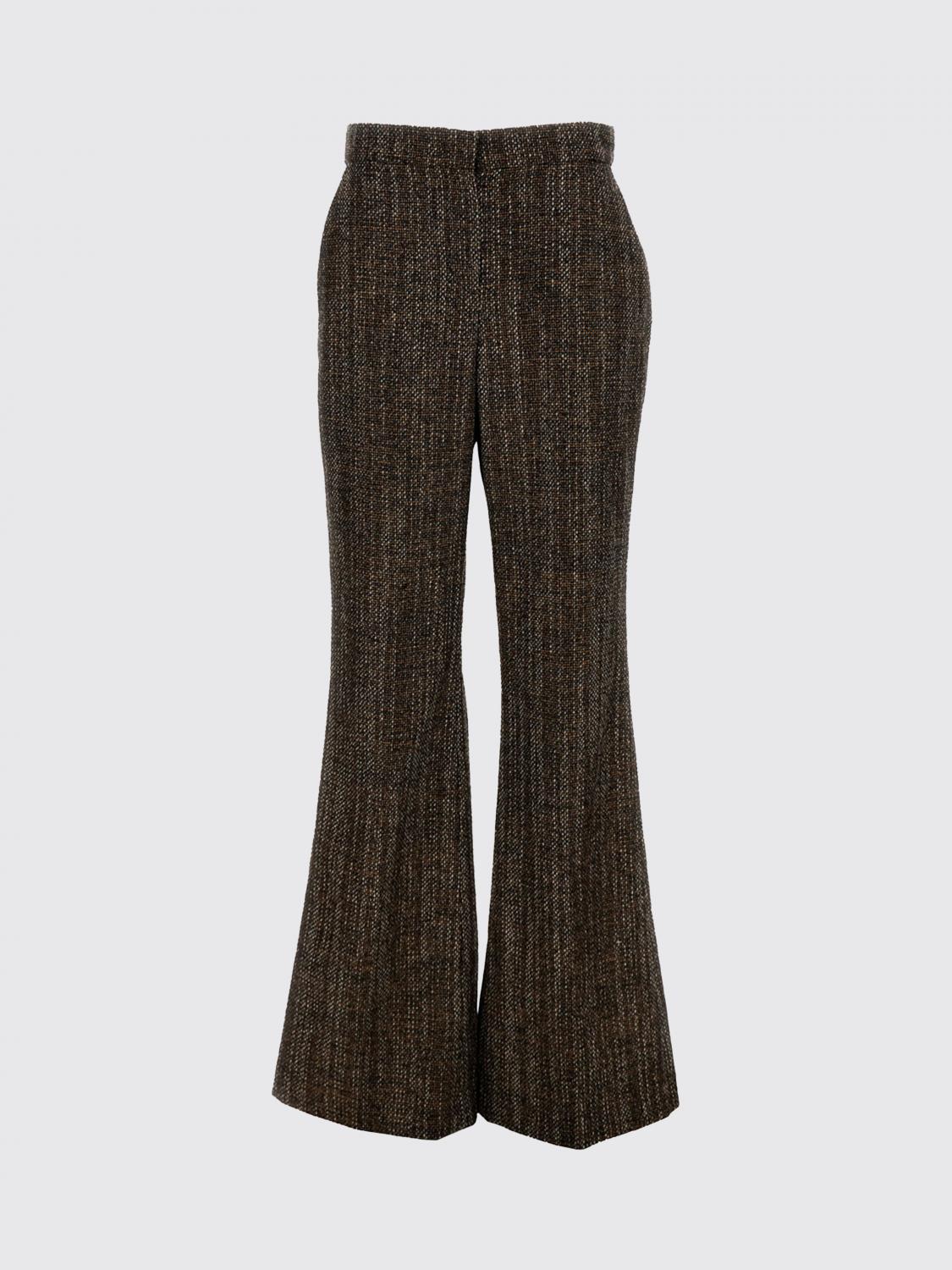 FENDI Pantaloni flared in tweed