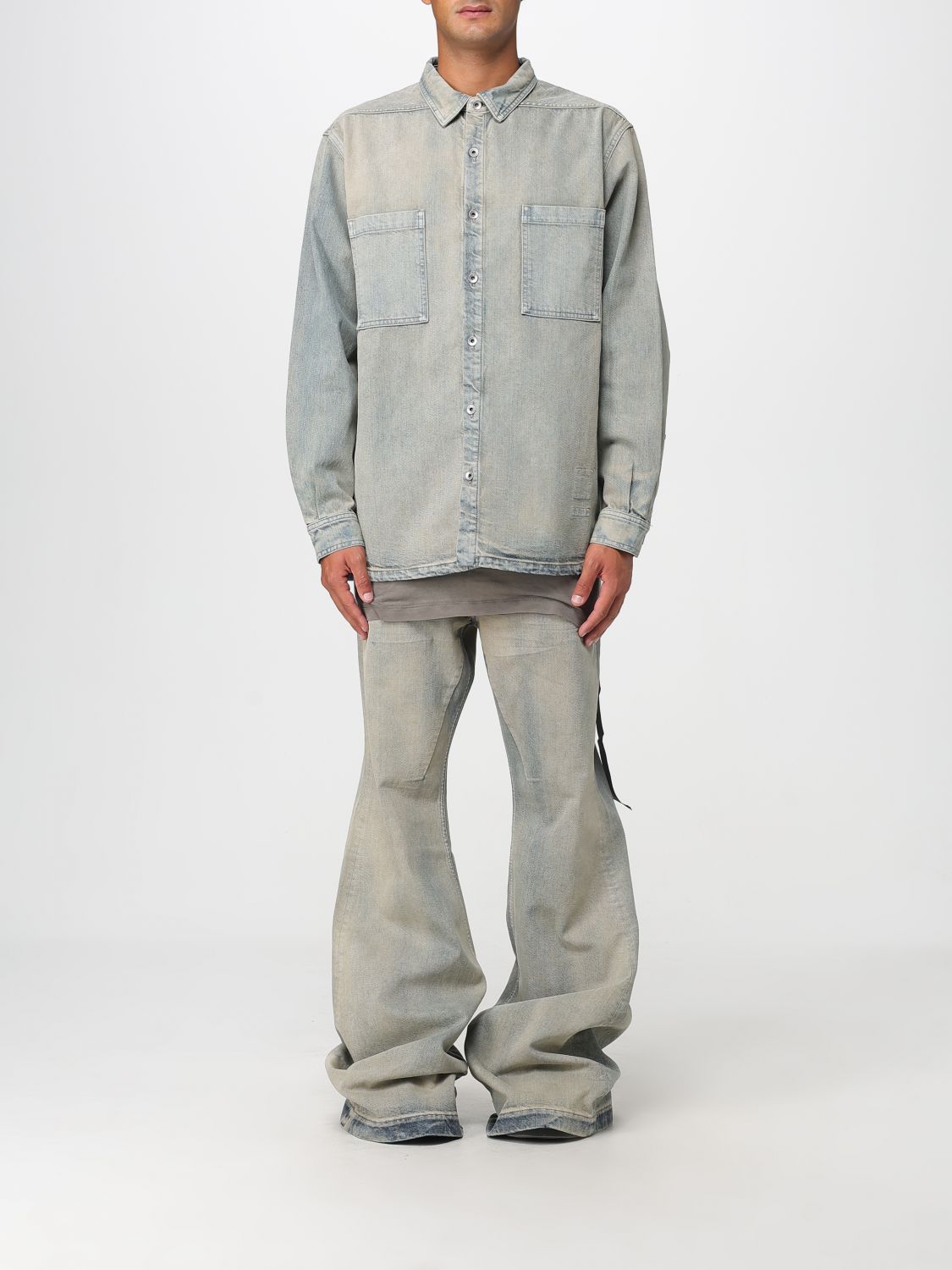 Rick Owens Drkshdw Jacket  Men Color Denim In Gray