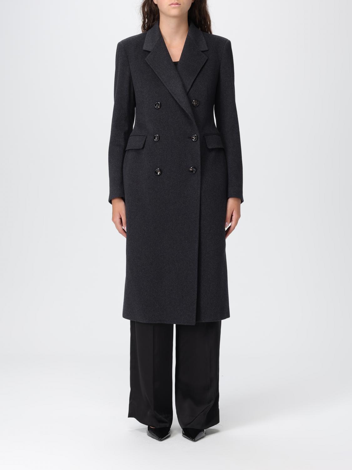 Tagliatore Double-breasted Jacket With Structured Shoulders And Flap Pockets In Gray