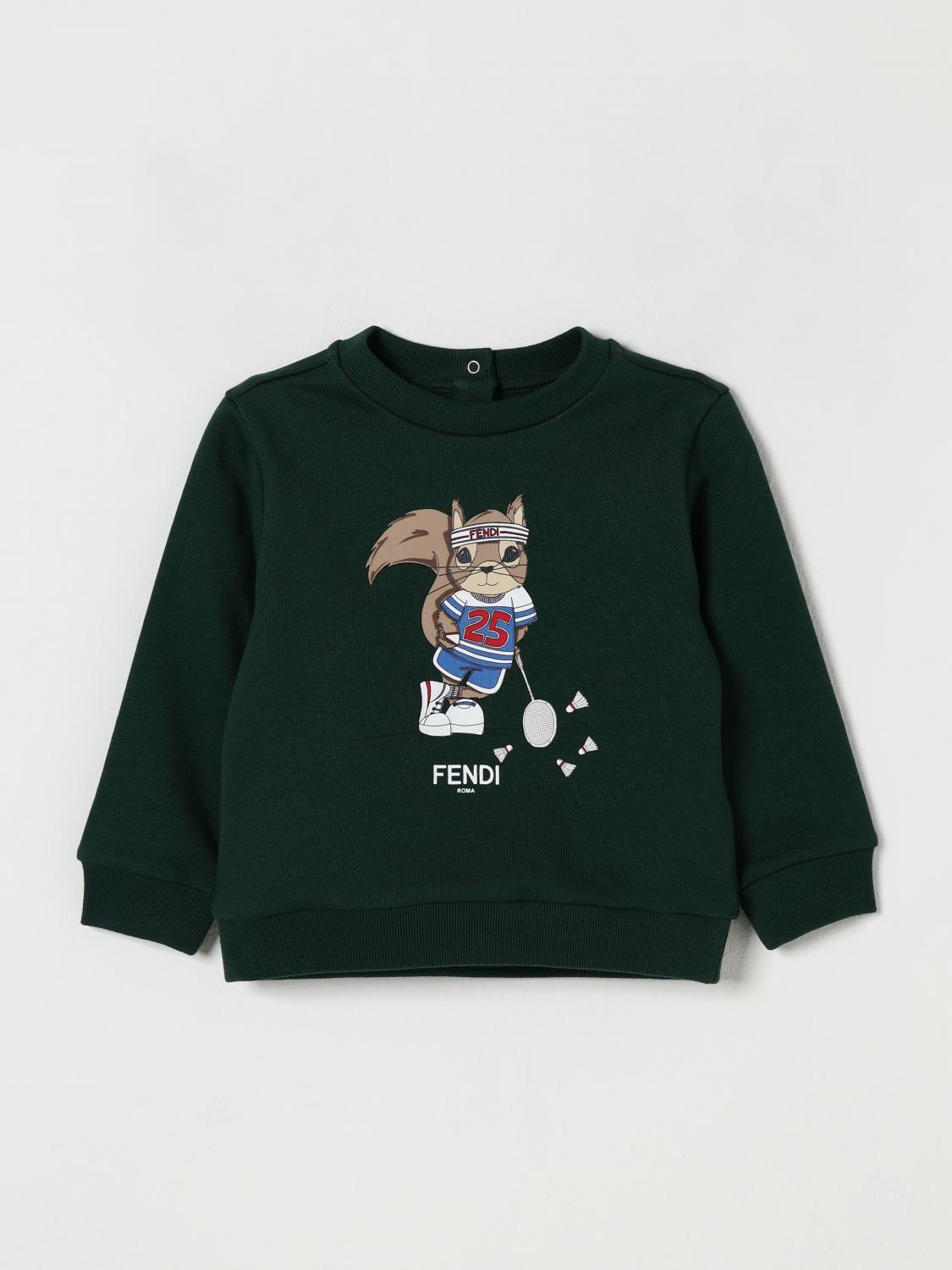 FENDI Felpa in cotone stampata