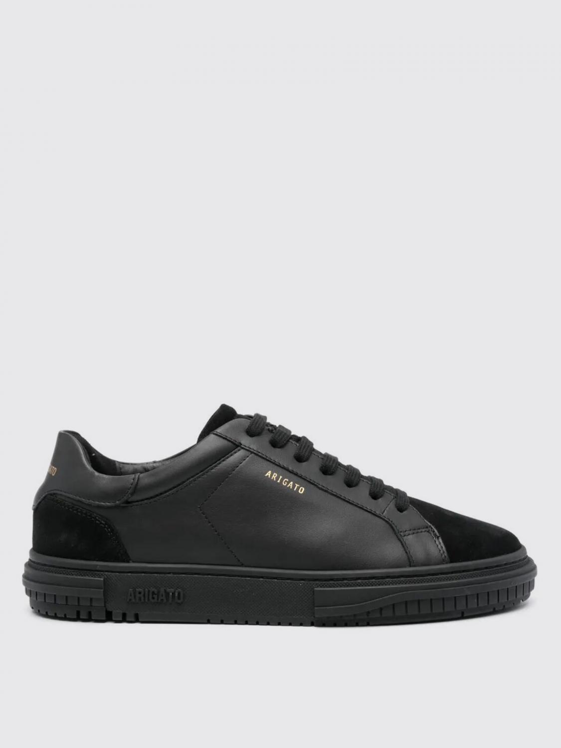 Axel Arigato Round Toe Low-top Rubber Sole Sneakers In Black