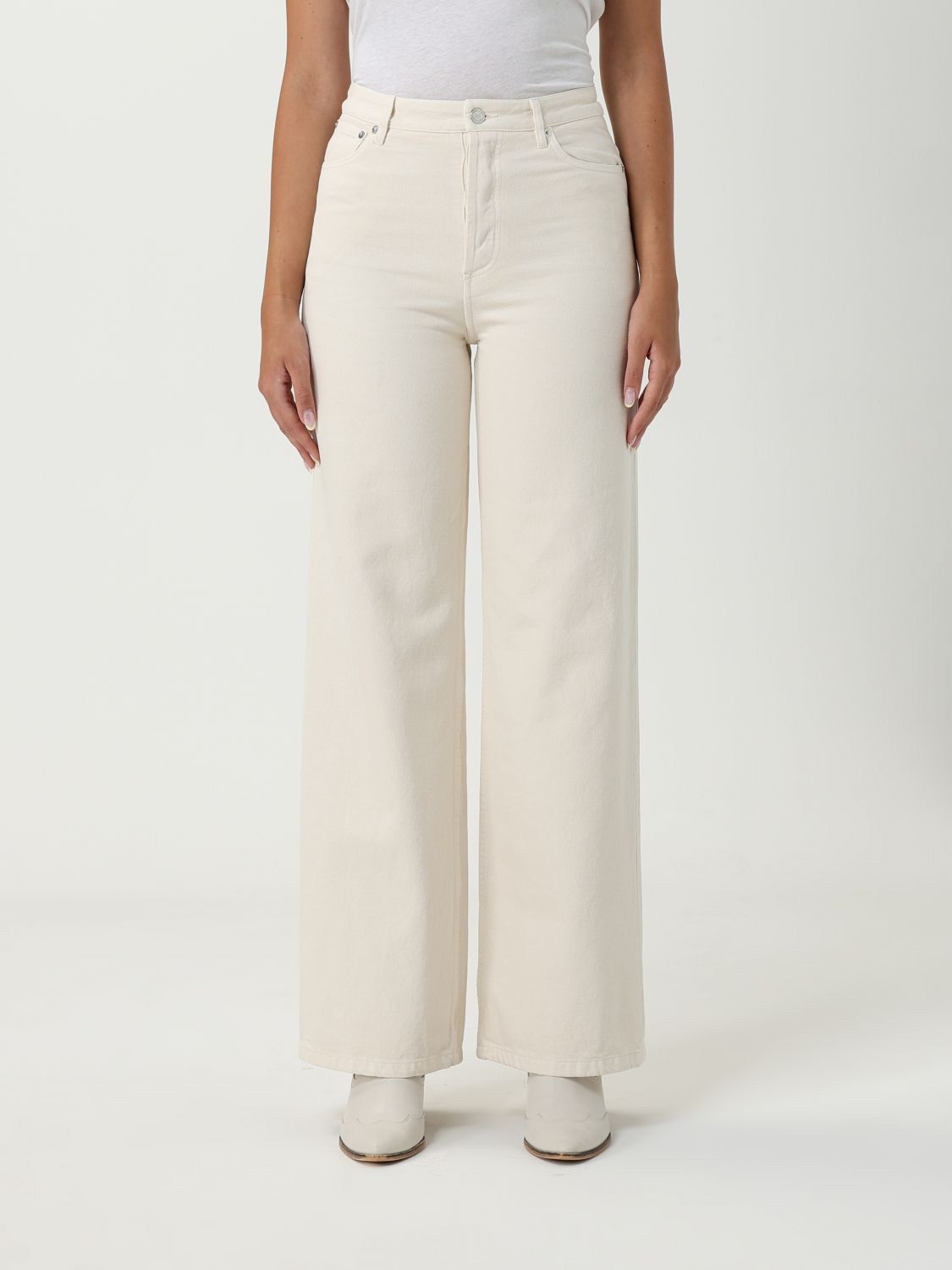 Apc Pants A. P.c. Woman Color Beige In Neutral